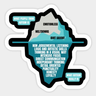 The Autism Iceberg Funny Design for Autistics Sticker